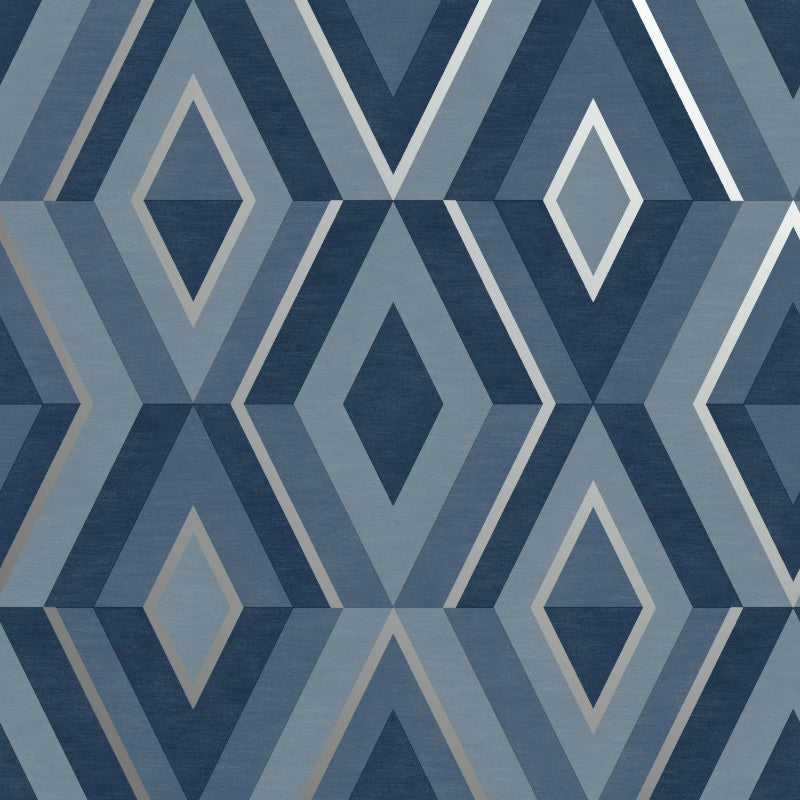 Grey and Silver Shard Geometric Diamond Wallpaper FD42606